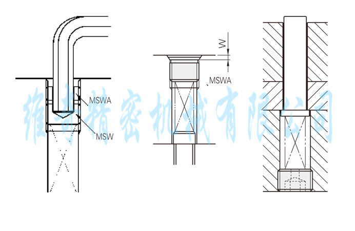 MSWA 通孔型螺塞 貫通孔止付螺絲 帶孔型螺塞 通孔喉塞